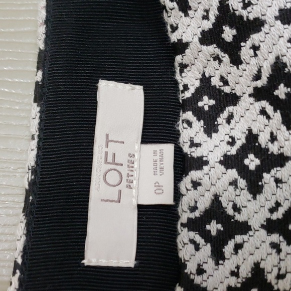 Loft boho lind hidden zipper skirt size 0 petite - Picture 3 of 4